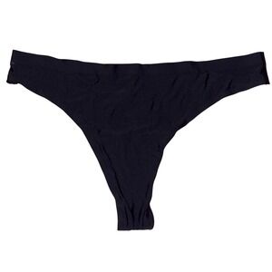 NEW Cheek Boss Women's Black Seamless Thong Panties Size‎ Medium